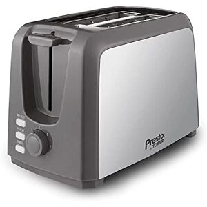 Tower PT20058 Presto 2 Slice Toaster, Polished Stainless Steel