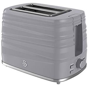 Swan, ST31050GRN, 2 Slice Symphony Toaster, High Gloss and Matt Finish, 930 Watt, Grey, Plastic