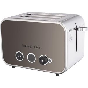 Russell Hobbs 2 Slice Distinctions Toaster (Countdown to ready, Extra wide & long slots, 6 Browning levels & Defrost/Reheat/Cancel, Lift & Look feature, 1600W, Stainless Steel & Titanium) 26432