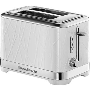 Russell Hobbs 28090 Structure Toaster, 2 Slice - Contemporary Design Featuring Lift and Look with Frozen, Cancel and Reheat Settings, White