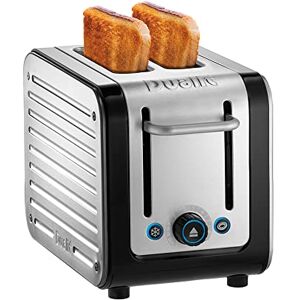 Dualit Architect 2 Slice Toaster Brushed Stainless Steel with Black Trim Extra-Wide Slots – Peek and Pop Function – Patented Perfect Toast Technology – Matching Kettle Available 26505