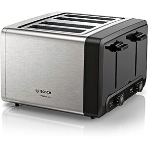 Bosch DesignLine Plus TAT4P440GB 4 Slot Stainless Steel Toaster with variable controls - Stainless Steel