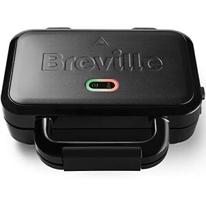 Breville Ultimate Deep Fill Toastie Maker 2 Slice Sandwich Toaster Removable Non-Stick Plates Stainless Steel Black [VST082]