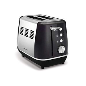 Morphy Richards 224405 Evoke 2 Slice Toaster with 7 Variable Browning Settings, Removable Crumb Tray, Reheat, Frozen and Cancel Functions, Wide Slots for Bagels & Crumpets, Neat Cord Storage, Black