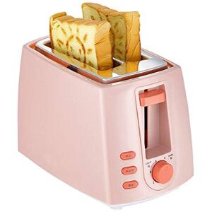 Star Flower 2-Slice Toaster, 2-Slice Toaster, 6 Baking Settings and Detachable Crumb Tray, Stainless Steel Wide Slot, Home Mini Breakfast Machine, Multiple Colors, defrost Function, Hollow Chassis