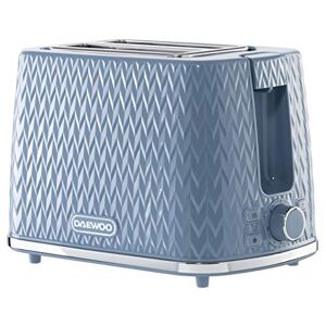Daewoo Argyle Collection, Toaster 2 Slice With Defrost, Reheat And Browning Control To Use At Your Convenience, While The Removable Crumb Tray Makes Cleaning Quick, Blue