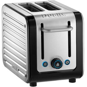 Dualit Architect 2 Slot Black Body With Stainless Steel Panel Toaster