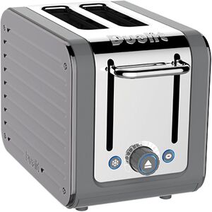 Dualit Architect 2 Slot Grey Body With Metallic Silver Panel Toaster