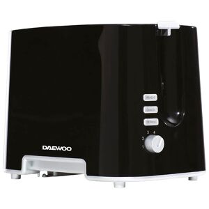 Daewoo SDA1687GE 2 Slice Plastic Toaster Black With Chrome Band