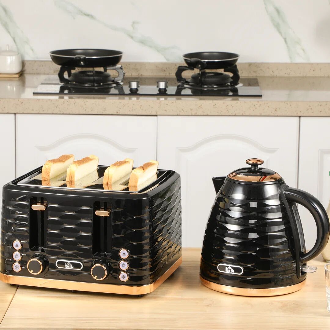 Belfry Kitchen Kettle And Toaster Set 22.0 H x 22.5 W x 19.5 D cm