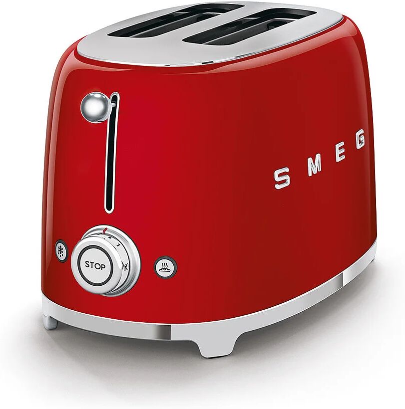 Smeg Two Slice Toaster red 19.8 H x 32.5 W x 19.5 D cm