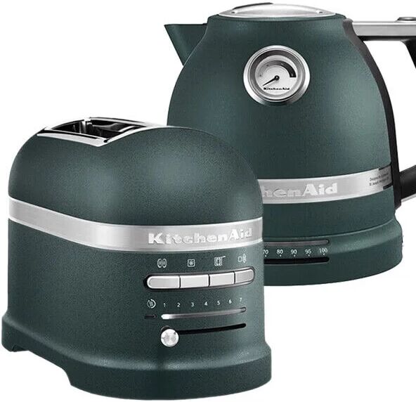 Artisan Pebbled Palm 2 Slot Toaster and Kettle Set - Kitchenaid