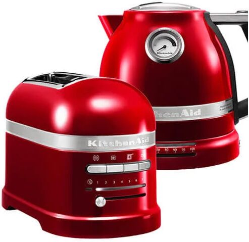 KitchenAid Artisan Candy Apple 2 Slot Toaster and Kettle Set