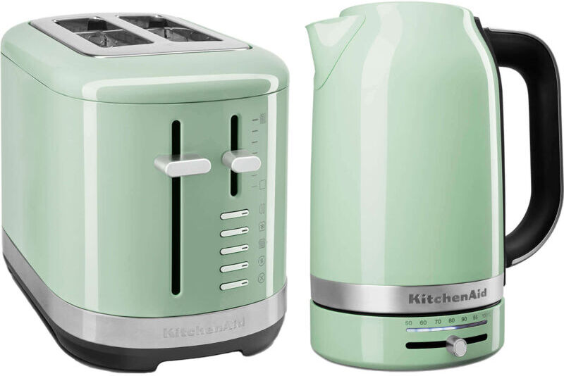 Breakfast Suite Pistachio 1.7L Kettle and 2 Slice Toaster Set - Kitchenaid