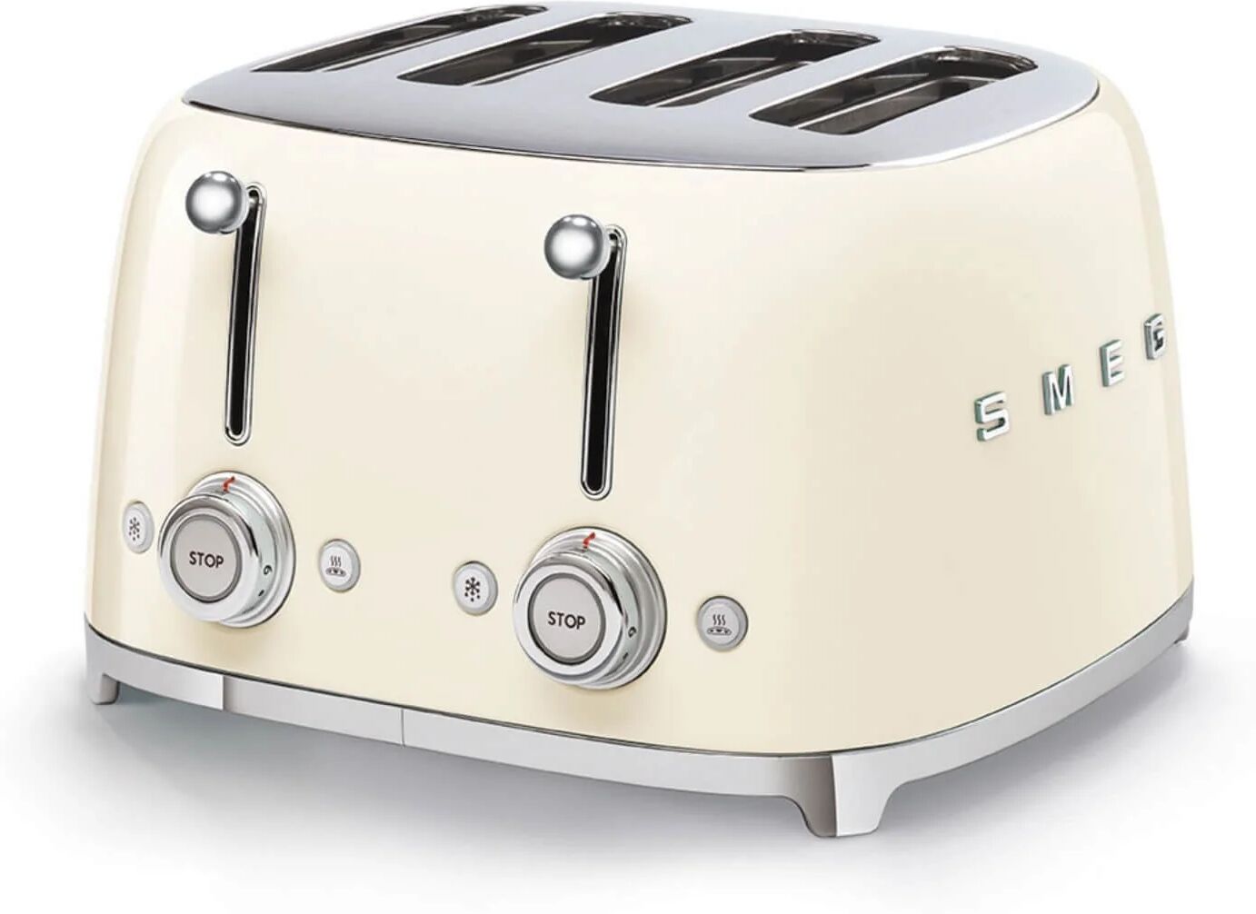 Smeg 50's Style Retro TSF03 4 Slice Toaster - Cream