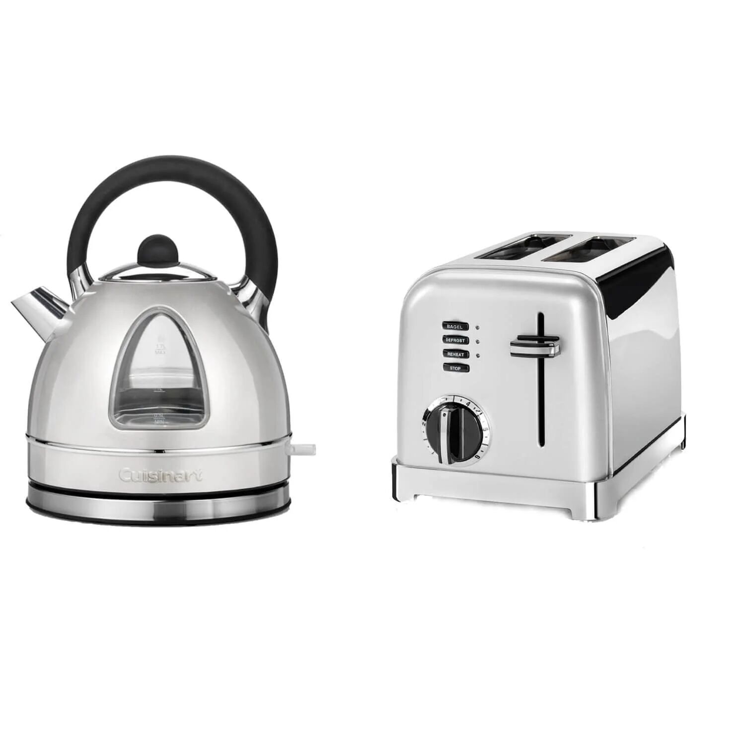 Cuisinart Style Collection Traditional Dome Kettle & 2 Slice Toaster Set - Frosted Pearl