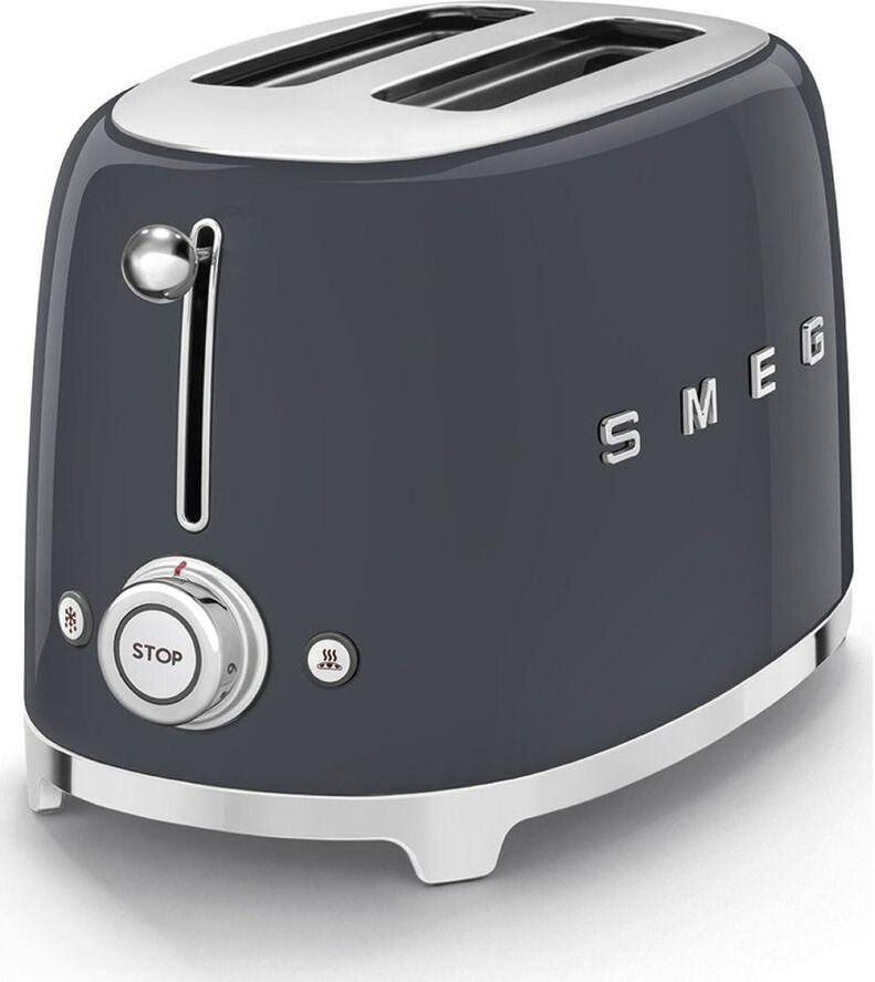 SMEG TSF01GRUK 2-Slice Toaster - Slate Grey