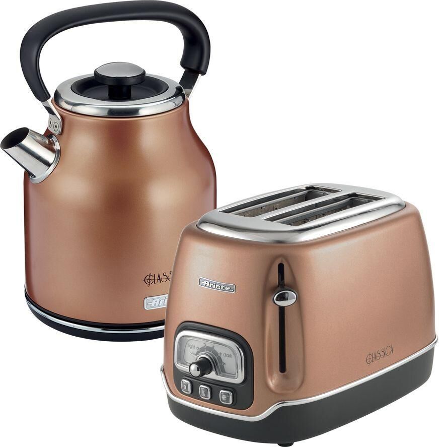 ARIETE Classica ARPK45 2-Slice Toaster & Jug Kettle Bundle - Copper