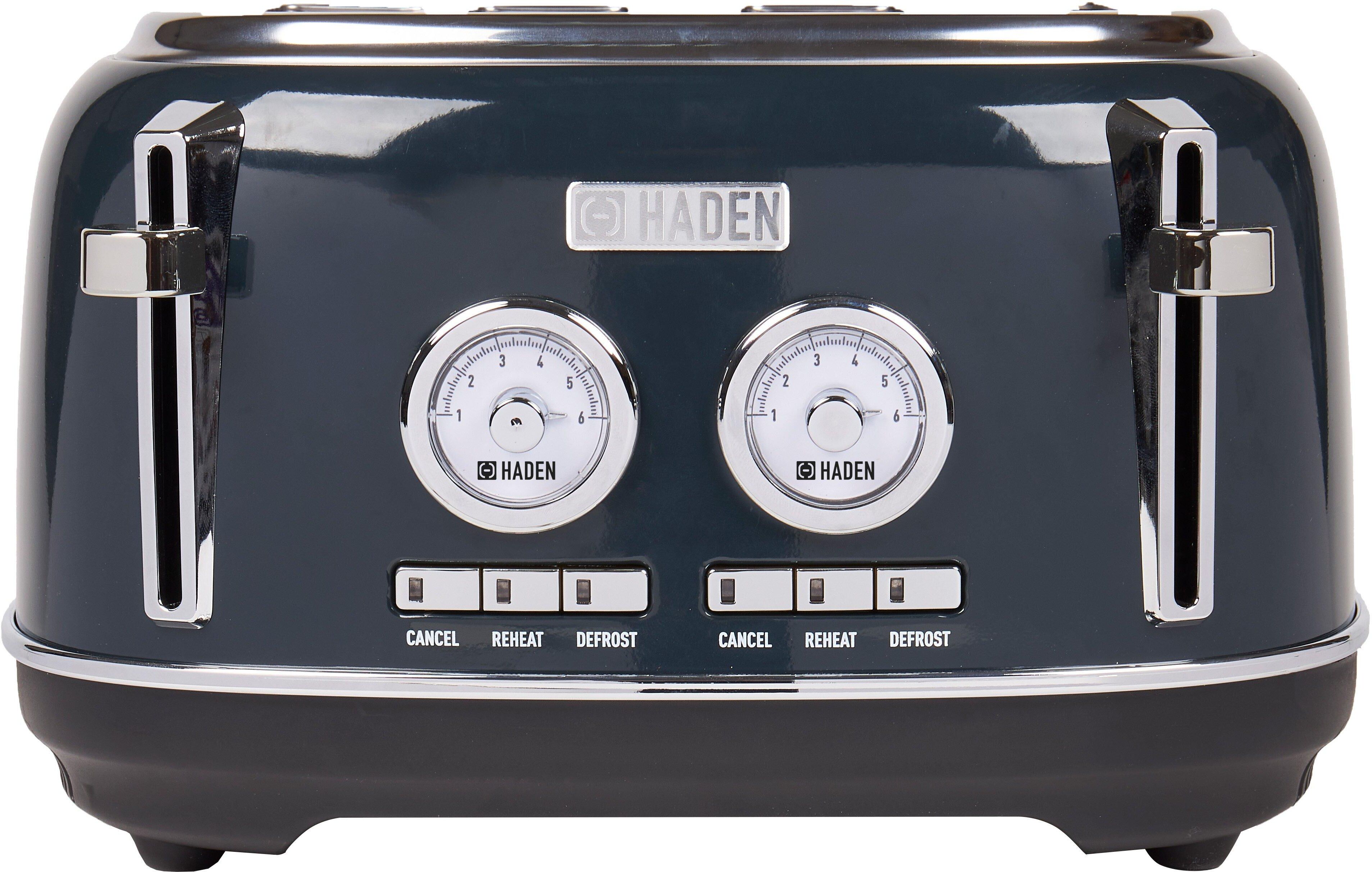 Haden Jersey Steel Blue 4 Slice Toaster