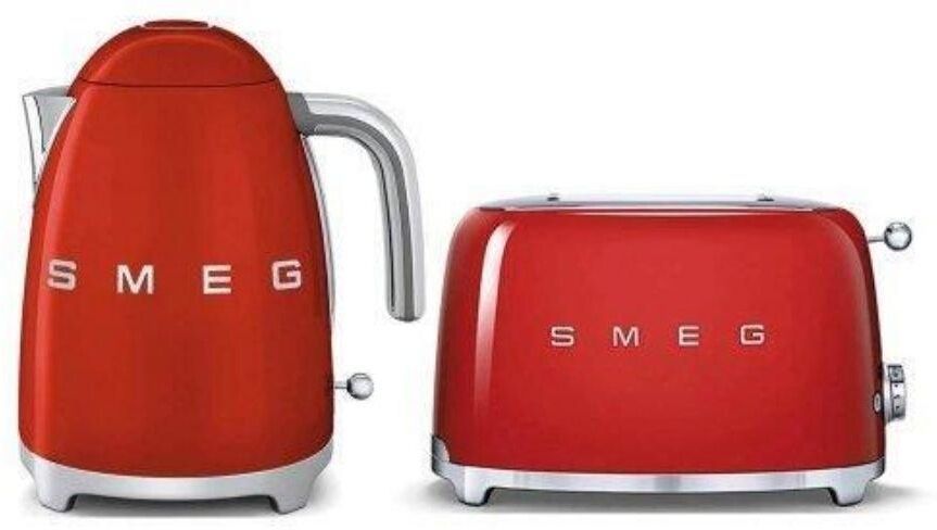 Smeg Jug Kettle And 2 Slice Toaster Bundle Set