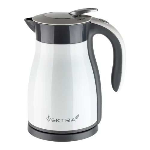 Vektra Vacuum Insulated Eco Friendly Stainless Steel Electric Kettle Vektra Colour: White, Capacity: 1.59 Quarts  - Size: