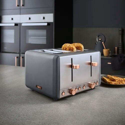 Tower Cavaletto 4 Slice Toaster Tower Finish: Grey