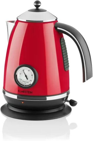 Klarstein Aquavita Chalet 1.7 L Stainless Steel Electric Kettle Klarstein Colour: Red  - Size: 50cm H X 35cm W X 35cm D