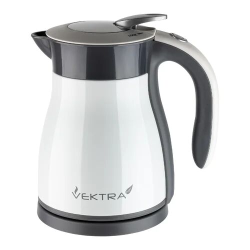 Vektra Vacuum Insulated Eco Friendly Stainless Steel Electric Kettle Vektra Colour: White, Capacity: 1.8 Quarts  - Size: 123cm H X 48cm W X 48cm D