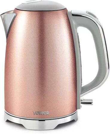 Tower Glitz 1.7L Stainless Steel Electric Kettle Tower Colour: Pink Extra Large