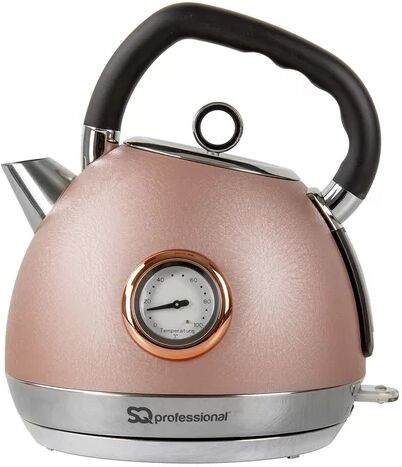 SQ Professional Epoque 1.8L Stainless Steel Electric Kettle SQ Professional Colour: Pink  - Size: 11cm H X 18cm W X 18cm D