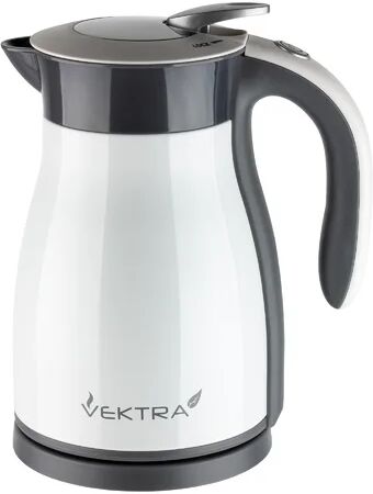 Vektra Vacuum Insulated Eco Friendly Stainless Steel Electric Kettle Vektra Colour: White, Capacity: 1.59 Quarts  - Size: 29cm H X 24cm W X 22cm D