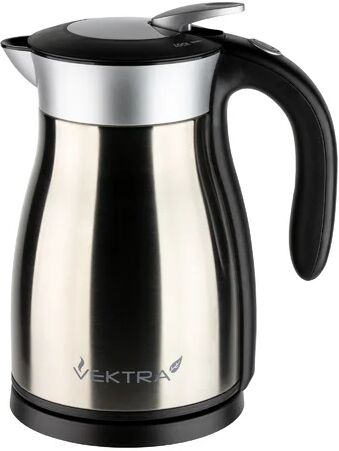 Vektra Vacuum Insulated Eco Friendly Stainless Steel Electric Kettle Vektra Colour: Stainless Steel, Capacity: 1.59 Quarts  - Size: 24cm H X 23cm W X 20cm D