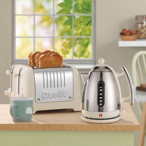 Dualit Lite 4 Slice Toaster Dualit Colour: Canvas White  - Size: 22cm H X 28cm W X 31cm D