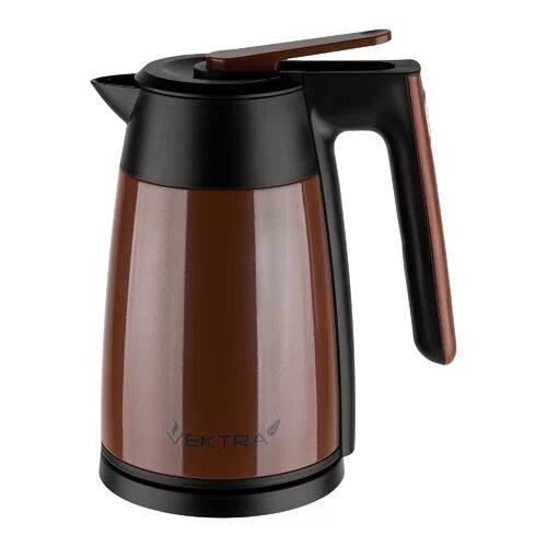 Vektra Environmentally Eco Friendly 1.7L Stainless Steel Electric Kettle Vektra Colour: Brown  - Size: 8.5cm H x 30cm W x 30cm D