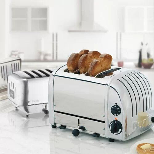 Dualit Vario 4 Slice Classic Utility Toaster Dualit Colour: Silver  - Size: 198.1cm H x 68.6cm W x 3.5cm D