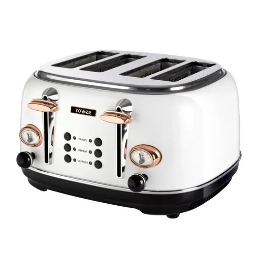 Tower Rosegold Stainless Steel 4 Slice Toaster Tower  - Size: Large