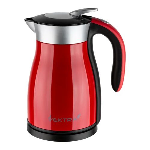 Vektra Vacuum Insulated Eco Friendly Stainless Steel Electric Kettle Vektra Colour: Red, Capacity: 1.59 Quarts  - Size: 29cm H X 24cm W X 22cm D