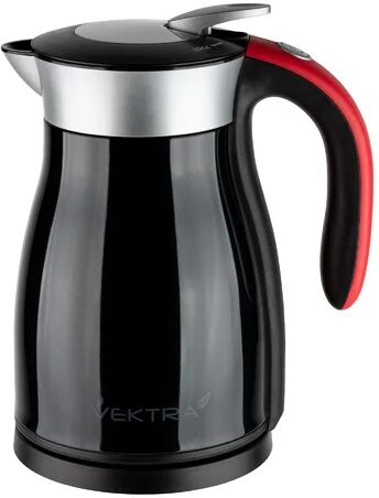 Vektra Vacuum Insulated Eco Friendly Stainless Steel Electric Kettle Vektra Colour: Black, Capacity: 1.59 Quarts  - Size: 24cm H X 23cm W X 20cm D