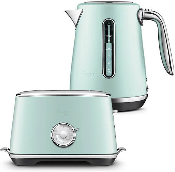 Sage Kettle & Toaster Set Select Luxe Mint Frosting