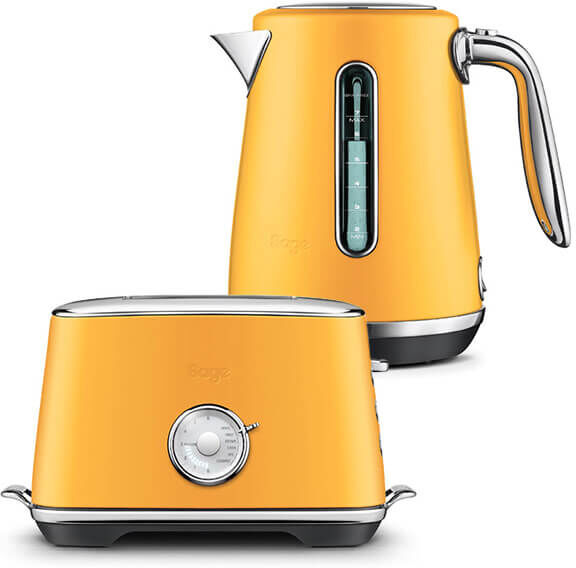 Sage Kettle & Toaster Set Select Luxe Saffron Butter