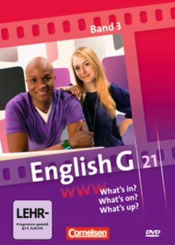 English G 21, Ausgabe A, B und D, Bd.3 : 7. Schuljahr - What's in? What's on? What's up?, 1 DVD