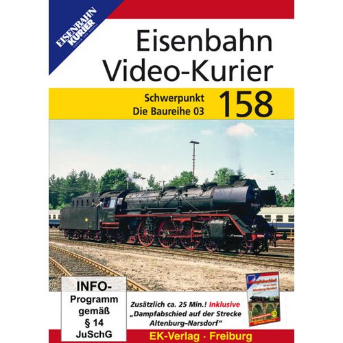 Ek-Verlag Eisenbahnkurier Eisenbahn Video-Kurier 158