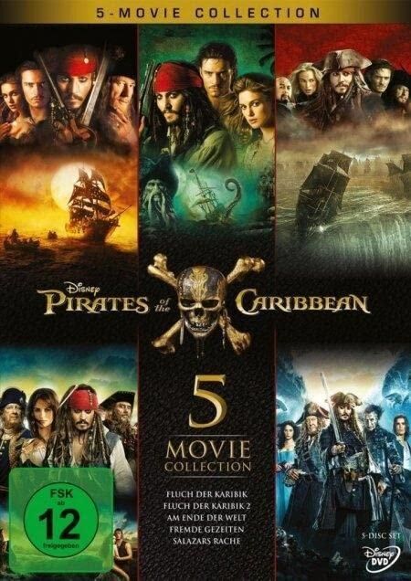 Pirates Of The Caribbean 5-Movie Collection [5 Dvds]