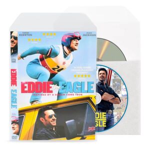 3L Single/Dobbelt DVD lomme med filt til DVD opbevaring - 50 stk.