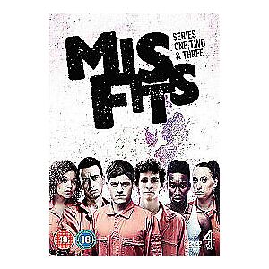 MediaTronixs Misfits: Series 1-3 DVD (2011) Robert Sheehan Cert 18 Pre-Owned Region 2
