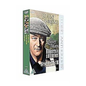 MediaTronixs The Quiet Man/Stagecoach/Rooster Cogburn DVD (2006) John Wayne, Ford (DIR) Cert Pre-Owned Region 2