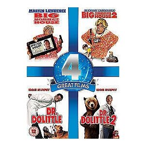 MediaTronixs Big Momma’s House/Big Momma’s House 2/Dr. Dolittle/Dr. Dolittle 2 DVD (2013) Pre-Owned Region 2