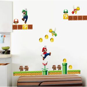 Kæmpe Super Mario Byg en Scene Peel and Stick Wall Decals Sticke