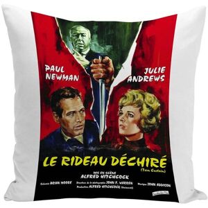 Housse De Coussin Vieille Affiche Française De Film Le Rideau Déchiré Rétro Poster Cinéma Vintage 40x40cm - Publicité