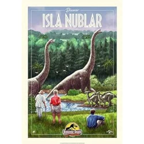 Fanattik Jurassic Park lithografie 30th Anniversary Edition Limited Isla Nublar Edition 42 x 30 cm